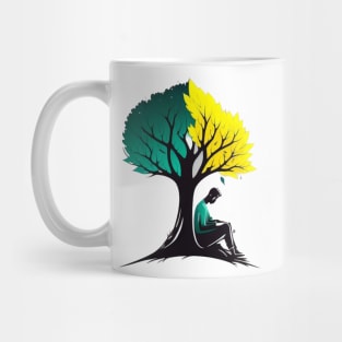 Book Reading under a Tree - Designs for a Green Future Mug